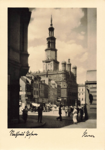 Posen Rathaus Poznan * um 1940