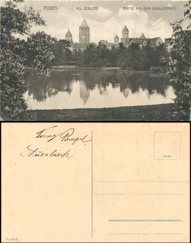 Posen Schloss Schillerpark *ca. 1920