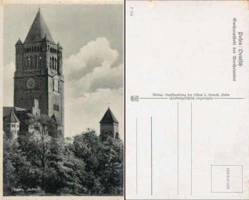 Poznan Castle Gau capital of the wartheland * approx. 1940