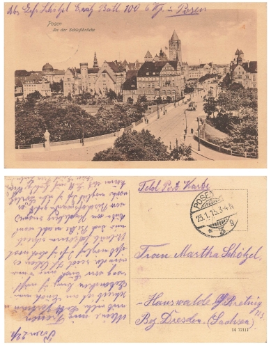 Poznan Palace Bridge o 23.1.1915