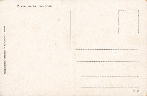 Posen Theatre Bridge Wartheland Poznan * around 1910