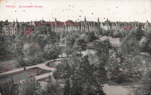 Posen Botanischer Garten  Wartheland Poznan o 1917