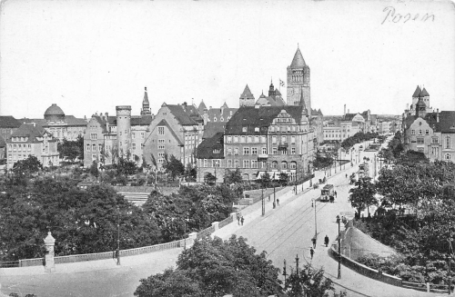 Posen Castle Bridge Wartheland Poznan * around 1910