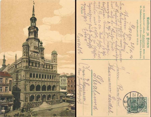 Poznan City Hall o November 28, 1914