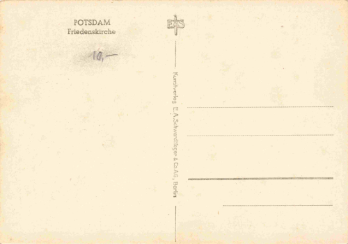Potsdam Friedenskirche alte Ansichtskarte * um 1950