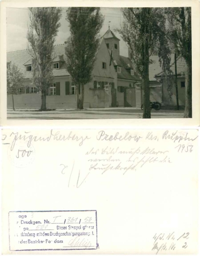 16831 Prebelow Youth Hostel Printing permission *ca.1956 Hanich0012