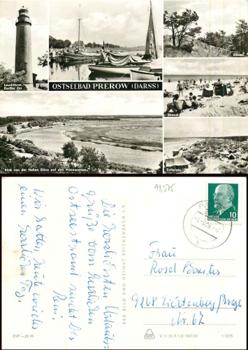 Prerow mit Leuchtturm Darser Ort o 5.9.1969