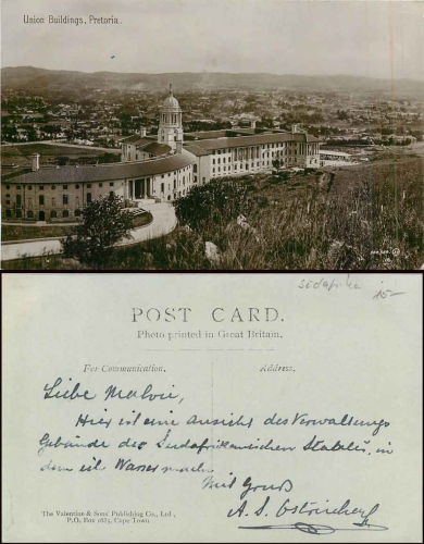 Pretoria Union Buildings gebr. around 1930