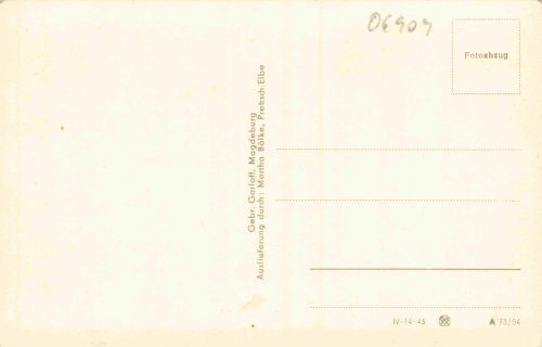 06905 Pretzsch Elbe Eisenmoorbad Lesesaal * 1954