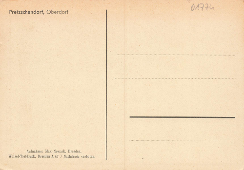 01774 Pretzschendorf Klingenberg Oberdorf * um 1940
