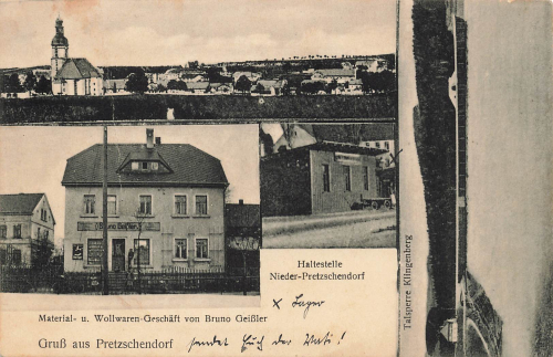01774 Pretzschendorf Klingenberg Haltestelle Nieder Pretzschendorf * um 1910