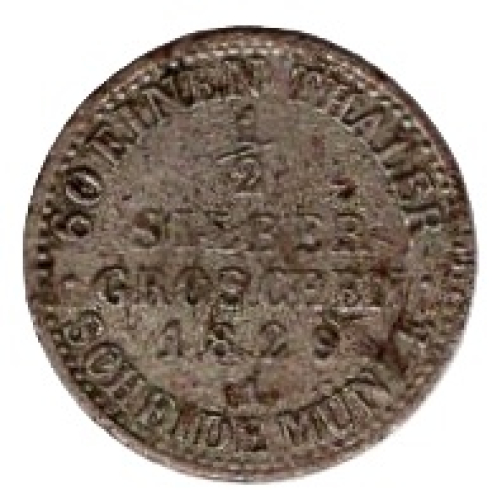 Preussen 1/2 Silbergroschen 1829 A Friedrich Wilhelm III.