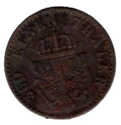 Prussia 1 Pfennig 1869 B Wilhelm I.