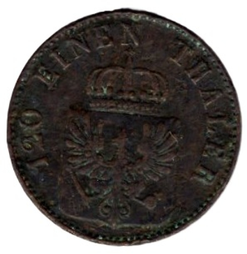 Prussia 3 Pfennig 1851 A Frederick William VI.