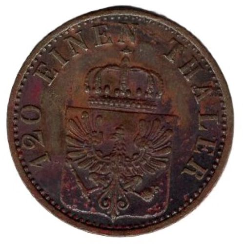 Prussia 3 Pfennig 1872 A Wilhelm I.