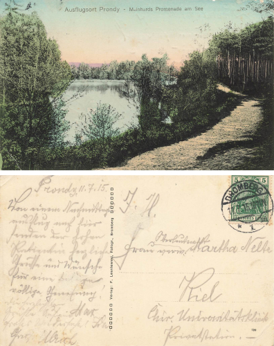 Prondy Posen Meinhards Prmenade Prądy o 1915