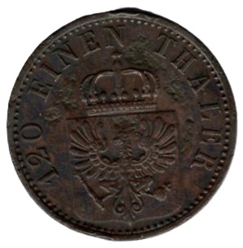 Prussia 3 Pfennig 1868 A Wilhelm I.