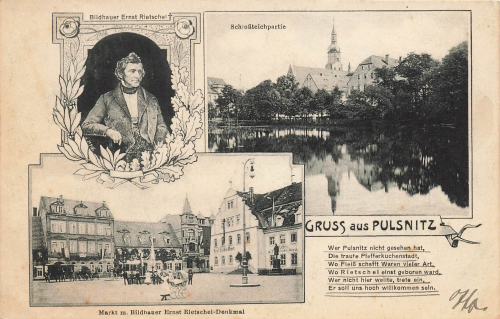 01896 Pulsnitz Mehrbildkarte o 1918