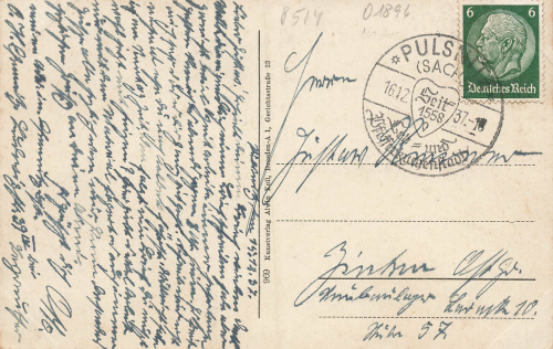 01896 Pulsnitz Kamenzer Straße o 1937