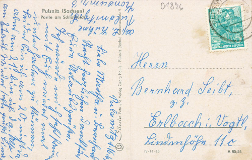 01896 Pulsnitz Schlossteich o 1956