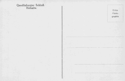 Quedlinburg Schloss Hofseite * um 1930