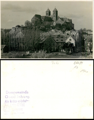 Quedlinburg Domgemeinde Foto Kittel *1952