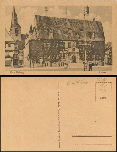 Quedlinburg Rathaus *ca.1930