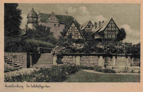 Quedlinburg Schlossgarten * um1940