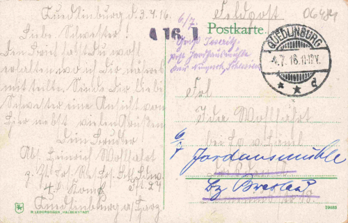 Quedlinburg Blumenstadt o 1916