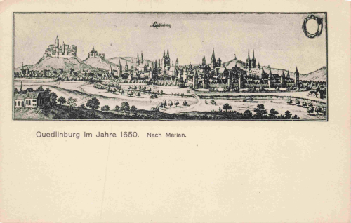 Quedlinburg um 1650 nach Merian * um 1910