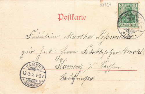 01734 Rabenau Sachsen Markplatz o 1902