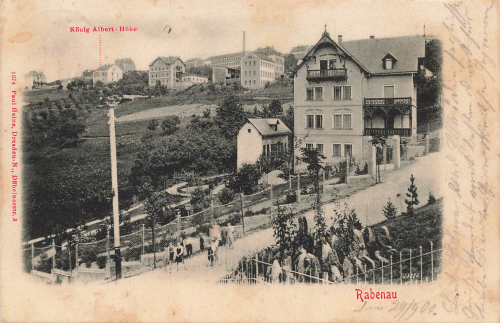 01734 Rabenau Sachsen König Albert Hoehe o 1901
