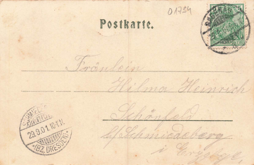01734 Rabenau Sachsen König Albert Hoehe o 1901