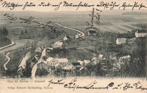 01734 Rabenau Sachsen Untereteil o 1906