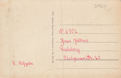 01454 Radeberg Schloss mit Roederbruecke * um 1920