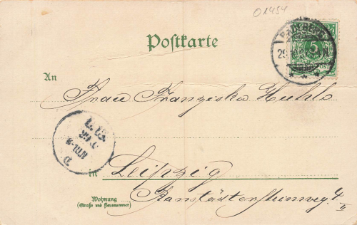 01454 Radeberg Hotel zur gruenen Tanne Litho o 1897