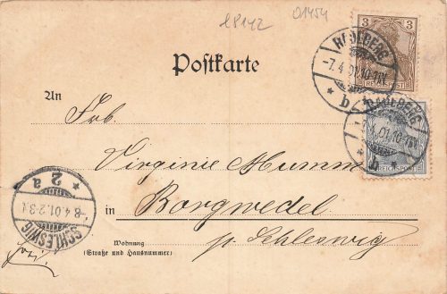 01454 Radeberg Kirche und Schule o 1901