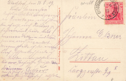 01454 Ullersdorf Radeberg Dresdner Heide o 1919