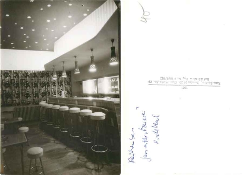 01445 Radebeul Gaststätte Meierei Lössnitzgrund Bar *196101445 Radebeul Restaurant Meierei Loessnitzgrund Bar *1961