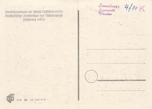 01445 Hofloessnitz Radebeul 600th anniversary *1949