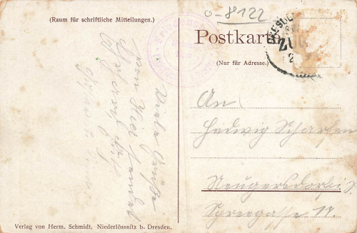 01445 Niederloessnitz Radebeul Hotel und Restaurant Friedensburg Litho o um 1910