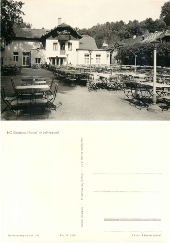 01445 Radebeul  Restaurant Meierei Loessnitzgrund *1961 Hanich1319