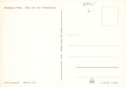 01445 Radebeul West von der Friedensburg * 1969
