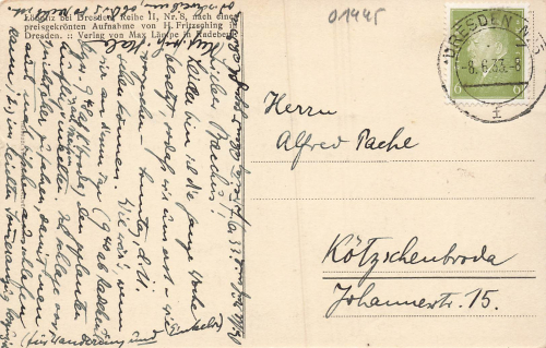 01445 Loessnitz Radebeul An der Elbe o 1933
