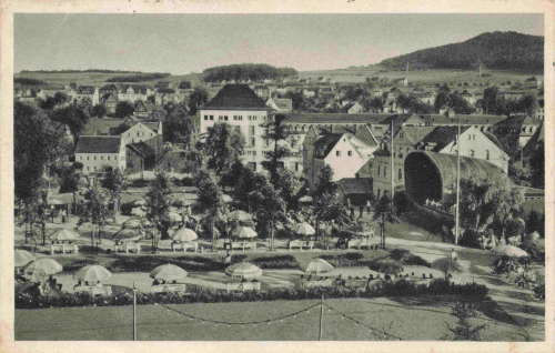 Radiumbad Oberschlema Erzgebirge Konzertgarten o 1938