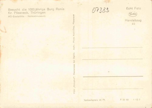 07389 Ranis Burg * 1950