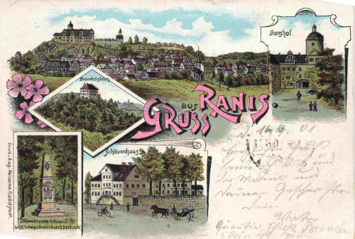 07389 Ranis Gruss aus ... Litho o 1901