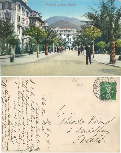 Rapallo Riviera die Levante o 10.11.1913