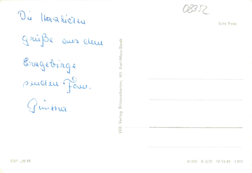 08352 Raschau Erzgebirge Mehrbildkarte gebraucht 1972