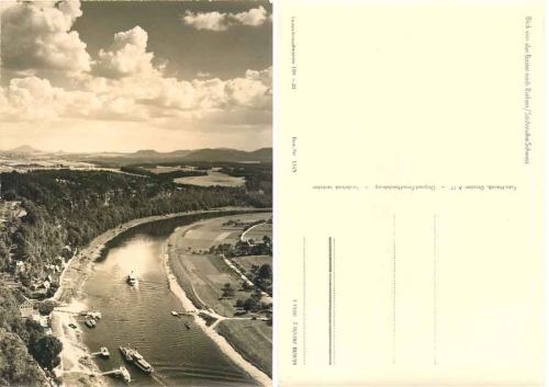 01847 Rathen Saechsische Schweiz von der Bastei *1961 Hanich1345